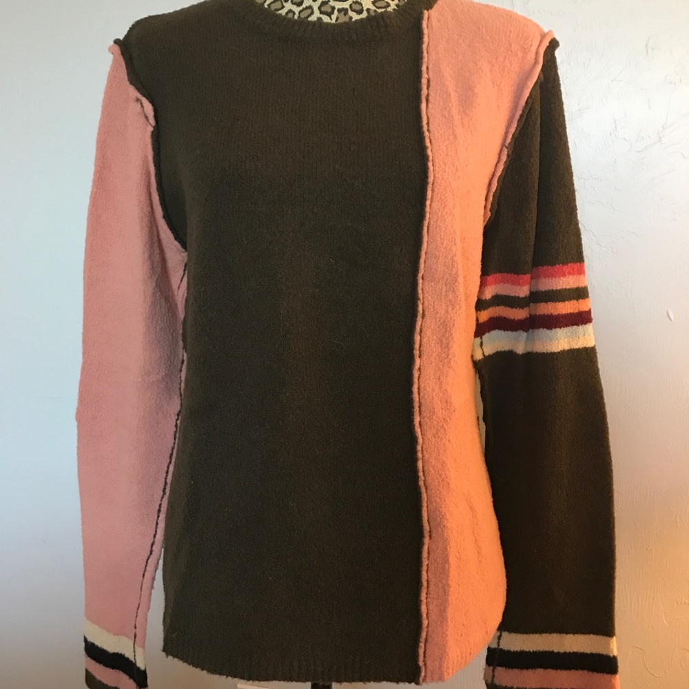 Laurie B color block knit sweater